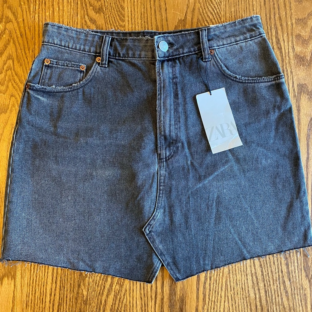 Zara Dark Denim Skirt